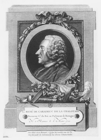 Louis-René de Caradeuc de La Chalotais (gravyr) av French School