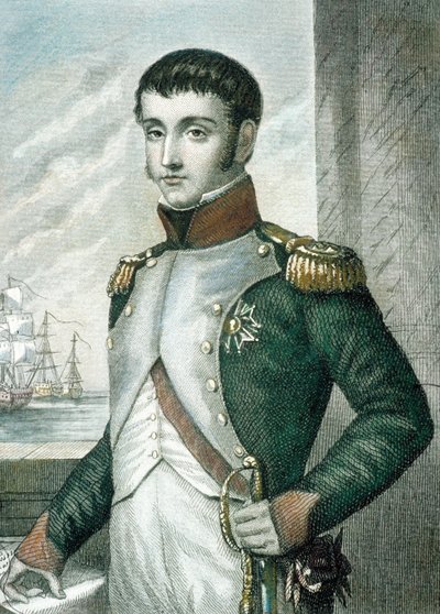 Louis Bonaparte (färgad gravyr) av French School