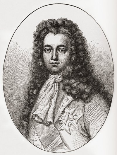 Louis François Marie Le Tellier Markis av Barbezieux, 1668 1701. Fransk statsman. Från Les Heures Libres publicerad 1908. av French School