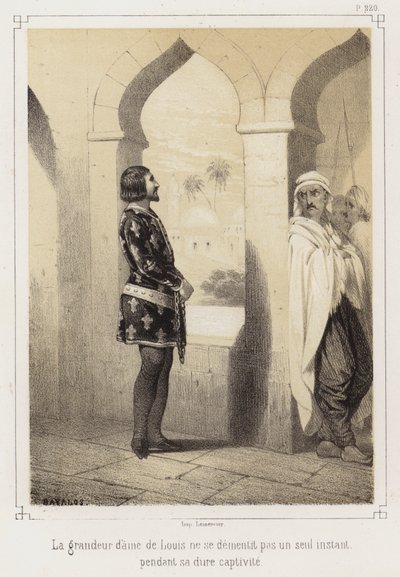 Ludvig IX av Frankrike i egyptiernas fångenskap av French School