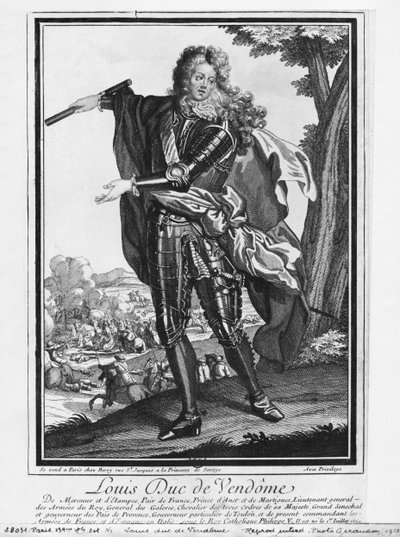 Louis Joseph de Bourbon, hertig av Vendome, känd som The Great Vendome av French School