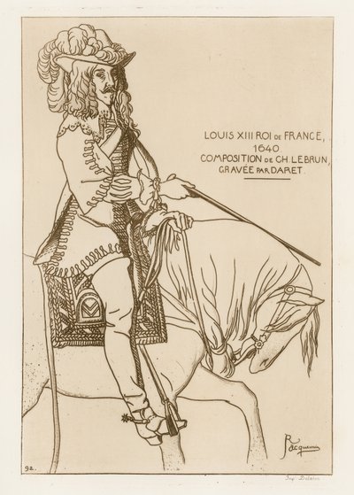 Ludvig XIII, kung av Frankrike, 1640 av French School