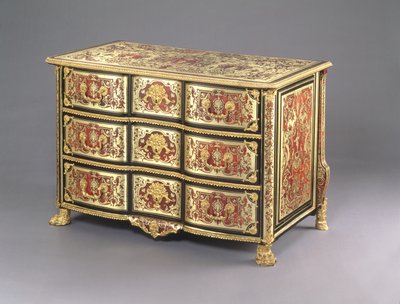 Louis XIV Boulle Commode, c.1700 (sköldpaddsskal, mässing och ormolu) (se även 220158) av French School