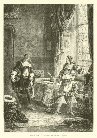 Ludvig XIV avfärdar Fouquet av French School