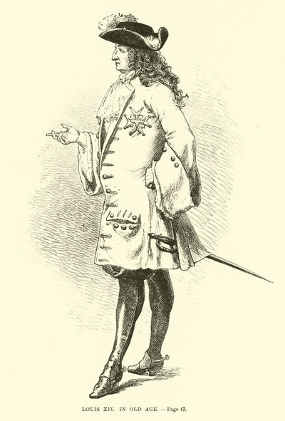 Ludvig XIV i ålderdom av French School
