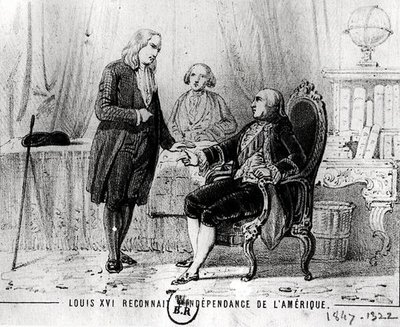 Ludvig XVI (1754-1793) Erkände amerikansk självständighet 1783 av French School