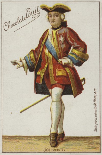 Ludvig XV av French School