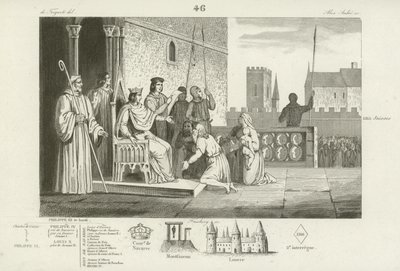 Ludvig X av Frankrike emanciperar livegna, 1315 av French School