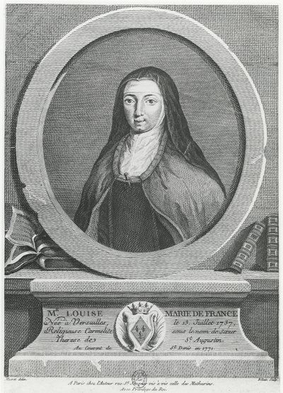 Louise-Marie av Frankrike (gravyr) av French School
