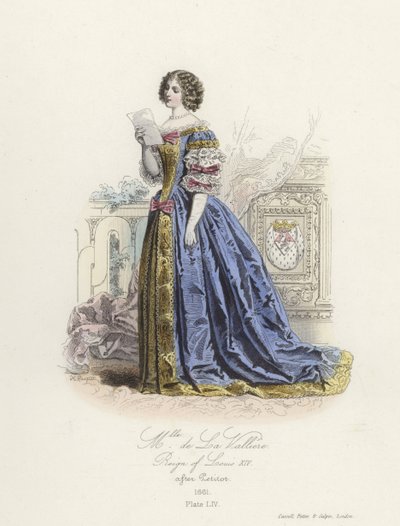 Louise de la Valliere, älskarinna till Ludvig XIV av Frankrike av French School