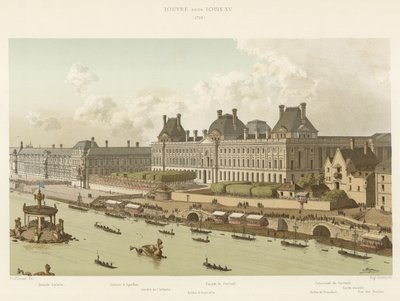 Louvren under Ludvig XV, 1739 av French School