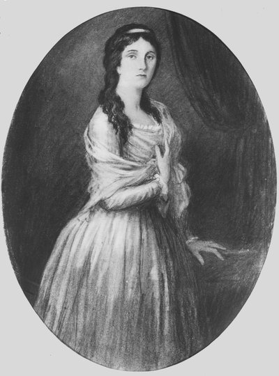 Lucile de Chateaubriand 25 år (litho) av French School