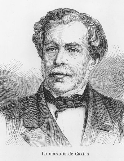 Luís Alves de Lima e Silva, hertig av Caxias (gravyr) av French School