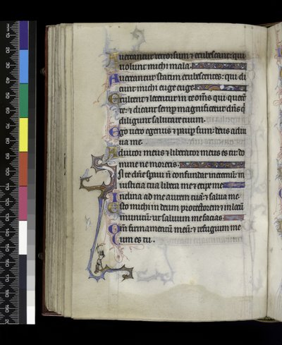 MS 300 f.73v, från Psalter and Hours of Isabella of France, Paris, c.1265-70 av French School