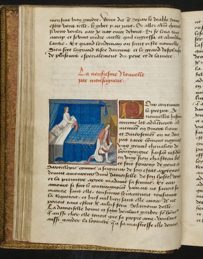 MS Hunter 252 020v Sida från Hundred New News, c.1461-62 av French School