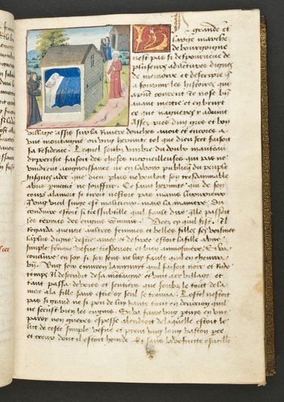 MS Hunter 252 030r-sida från Hundred New News, c.1461-62 av French School