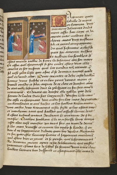 MS Hunter 252 050r-sida från Hundred New News, c.1461-62 av French School