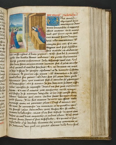 MS Hunter 252 112r-sida från Hundred New News, c.1461-62 av French School