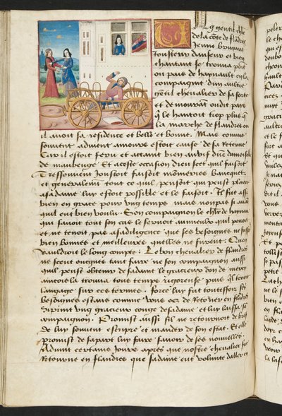 MS Hunter 252 122v sida från Cent Nouvelles Nouvelles, c.1461-62 av French School