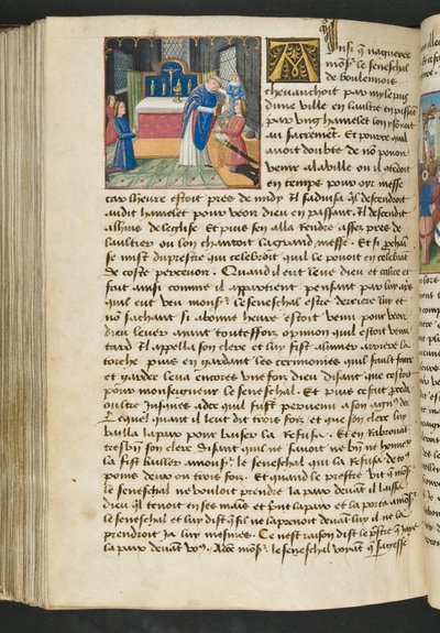 MS Hunter 252 160v sida från Cent Nouvelles Nouvelles, c.1461-62 av French School