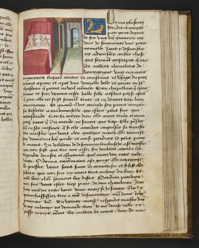 MS Hunter 252 163r-sida från Hundred New News, c.1461-62 av French School