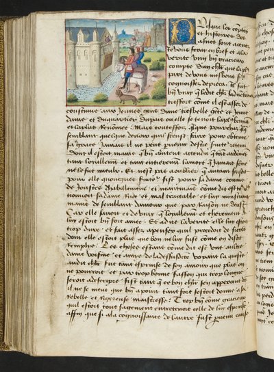 MS Hunter 252 169v Sida från Cent Nouvelles Nouvelles, c.1461-62 av French School