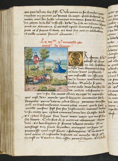 MS Hunter 252 172v Sida från Cent Nouvelles Nouvelles, c.1461-62 av French School