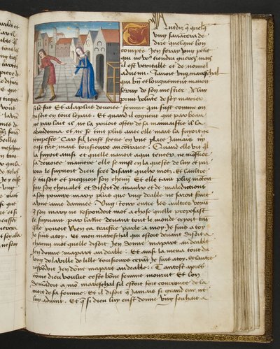 MS Hunter 252 175r-sida från Hundred New News, c.1461-62 av French School