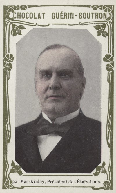 Mckinley, USA:s president (färgad bild) av French School
