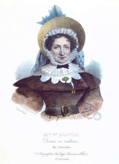 Madame Boivin (1783-1841) från en bok om kända kvinnor, 1833 av French School
