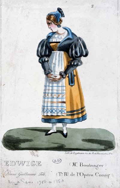 Madame Boulanger i rollen som Edwige i operan Guillaume Tell av Rossini av French School