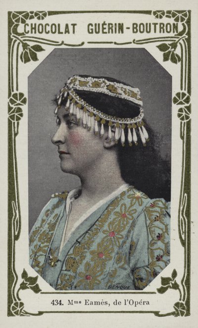Madame Eames, de lOpera (färgat foto) av French School