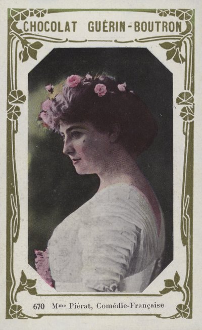 Madame Pierat, Comedie-Francaise (färgad bild) av French School