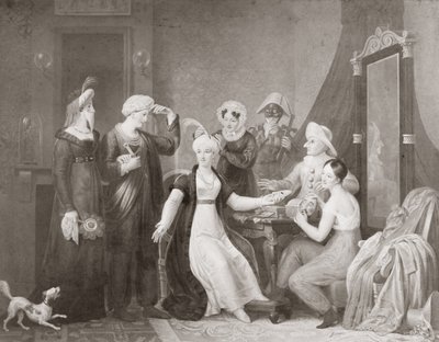 Mademoiselle Mars (1779-1847) i De tre sultanerna av French School