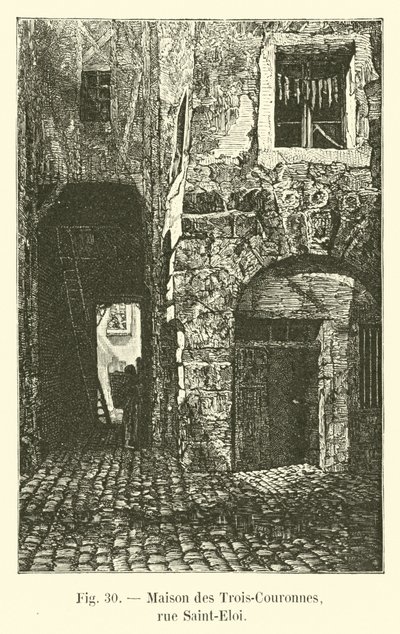 De tre kronornas hus, rue Saint-Eloi av French School