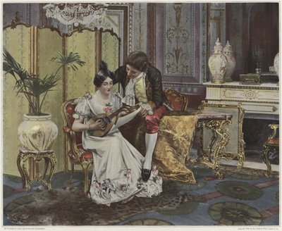 Mandolinlektion av French School