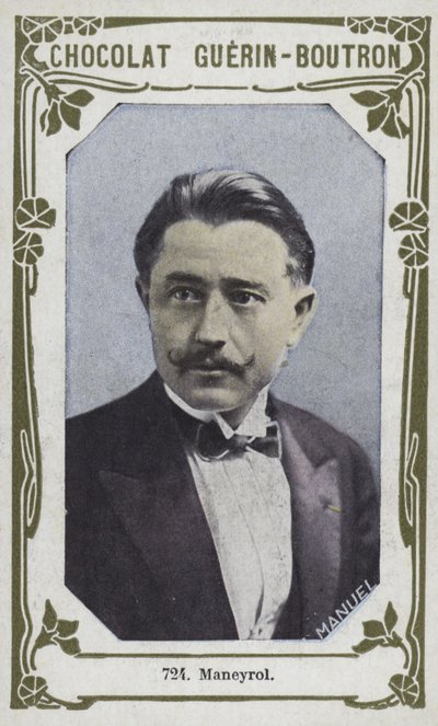 Maneyrol (färgad bild) av French School
