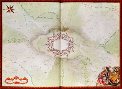 Karta över Phalsbourg, från Atlas de Louis XIV av French School