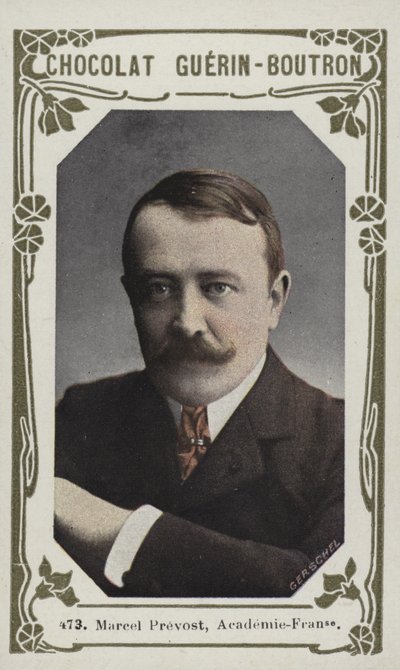Marcel Prevost, Academie-Francaise (färgad bild) av French School