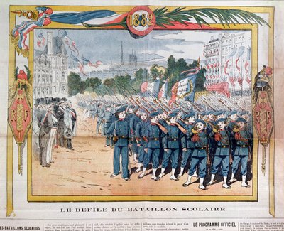Skolbataljonernas marsch den 14 juli 1882 av French School