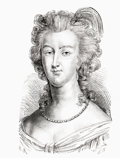 Marie Antoinette, från History of France, publicerad c.1880 av French School