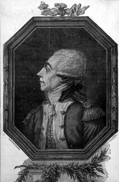 Marie Joseph Paul Yves Roch Gilbert du Motier, Marquis de Lafayette (1757-1834) gravyr) av French School