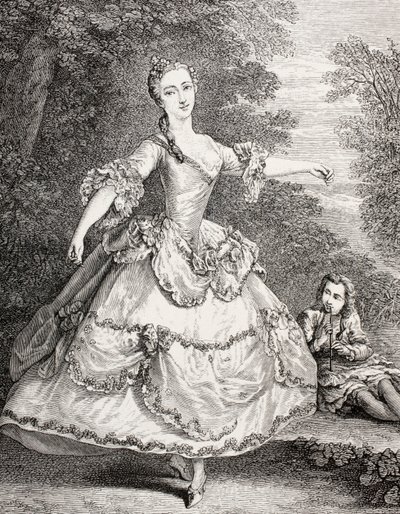 Marie Salle, 1875 (gravyr) av French School