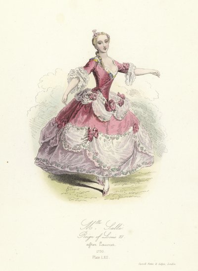 Marie Salle, fransk dansare; Ludvig XV:s regeringstid av French School