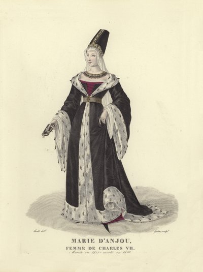 Marie av Anjou, hustru till kung Karl VII av Frankrike av French School