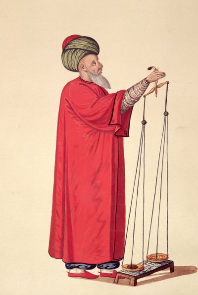 Marknadstjänsteman, ottomansk tid, 1700-talets tredje kvartal (wc på papper) av French School