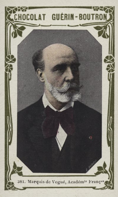 Marquis de Vogue, Franska Akademien (färgad bild) av French School