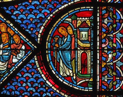 Maria Magdalenas fönster: Biskop Maximin - bror till Maria Magdalena (w46) av French School