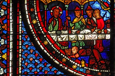 Maria Magdalenas fönster: Maria i Simons hus (w46) av French School