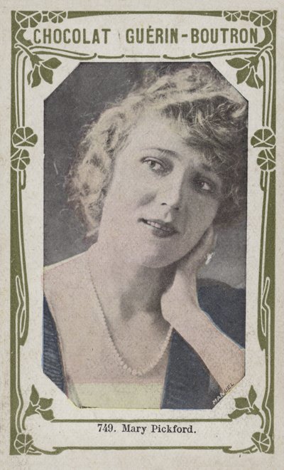 Mary Pickford (färgad bild) av French School
